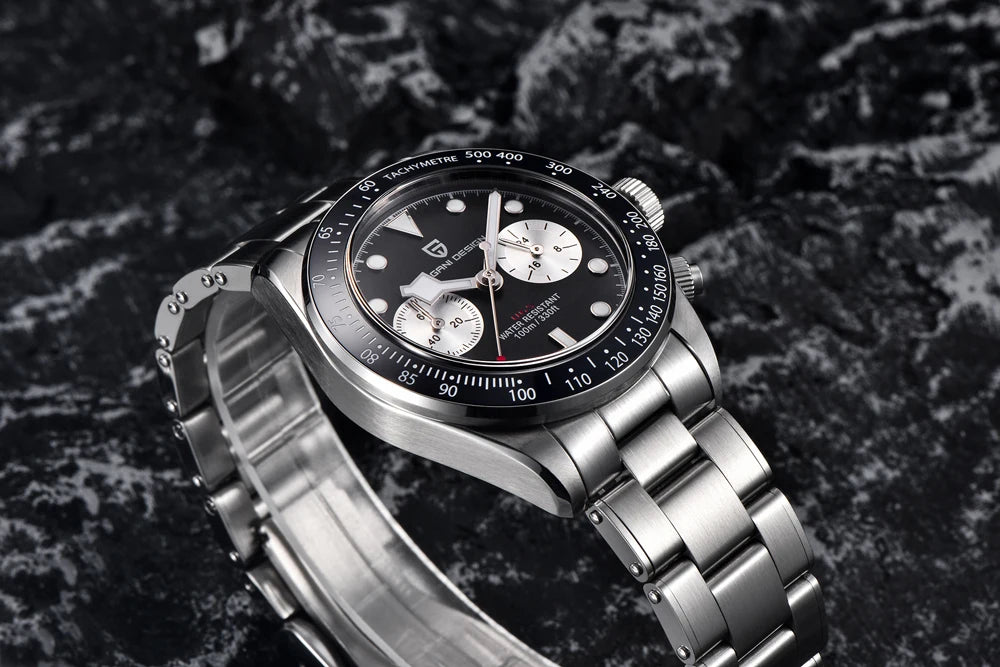 PAGANI DESIGN New Panda Men's Watches Top Luxury Quartz Wristwatches Chronograph Watch Man 2026 Gift AR Sapphire Ceramic Bezel