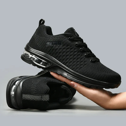 Men's Running Shoes Outdoor Sports Casual Mesh Tennis Shoes Lace-Up Lightweight Gym Jogging Shoes for Men 2024 New Male Sneakers