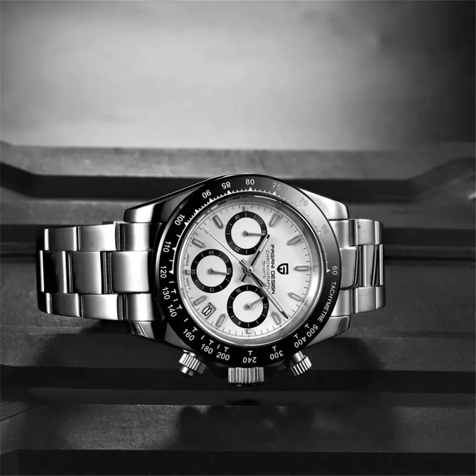 Neue PAGANI DESIGN PD1644 Luxus-Quarzuhr für Herren mit automatischem Datum, sportliche Armbanduhr, 100m wasserdicht, Chronograph, Herrengeschenk