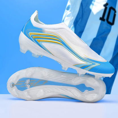 Nouvelles chaussures de football pour hommes, mi-hautes, de haute qualité, crampons pour terrain en gazon, baskets antidérapantes pour intérieur, très vendues, pour matchs en extérieur