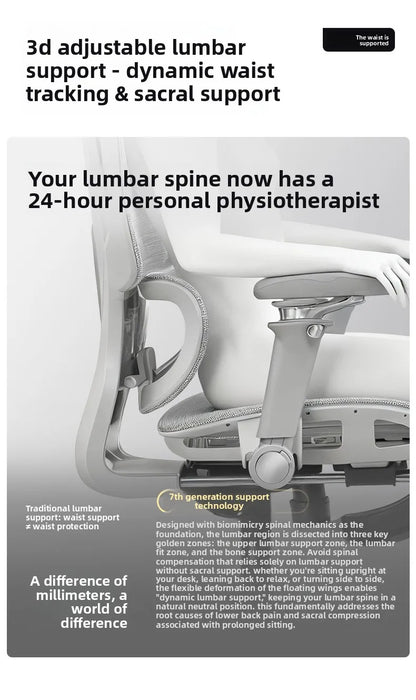 Portable Minimalist Ergonomic Chair 10D Armrest Computer Chair Office Chair Study Chair Gaming Chair Gravity Sturdy and Durable