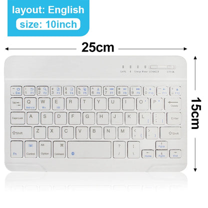 Mini-Bluetooth-Tastatur RGB kabellose Tastatur 10 Zoll beleuchtete Tastatur mit Hintergrundbeleuchtung Touchpad-Tastatur für iOS Android Windows iPad