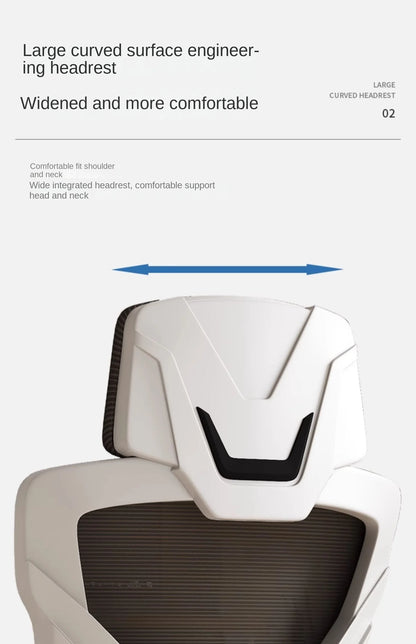 Asiento reclinable ergonómico, silla de oficina cómoda, silla para ordenador doméstica, silla para residencia de estudiantes, silla gaming con reposapiés