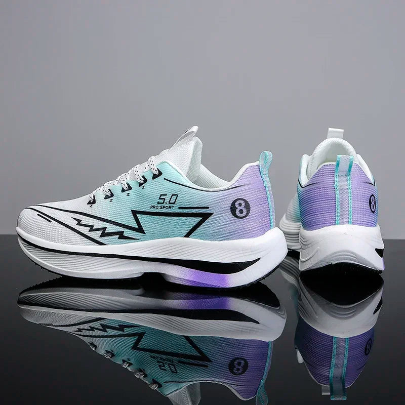 Men's Sports Running Shoes, Casual Marathon, Lightweight, Comfortable Women's Athletic Non-Slip Walking Sneakers, Outdoor Couple Shoes