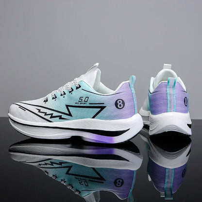Men's Sports Running Shoes, Casual Marathon, Lightweight, Comfortable Women's Athletic Non-Slip Walking Sneakers, Outdoor Couple Shoes
