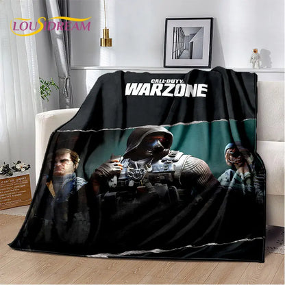3D COD,Call of Duty Game Gamer Soft Plush Blanket,Flannel Blanket Throw Blanket for Living Room Bedroom Beds Sofa Office Cover