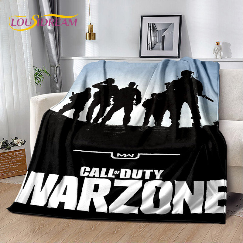 COD 3D, manta suave de felpa para gamers de Call of Duty, manta de franela para sala de estar, dormitorio, camas, sofá y oficina
