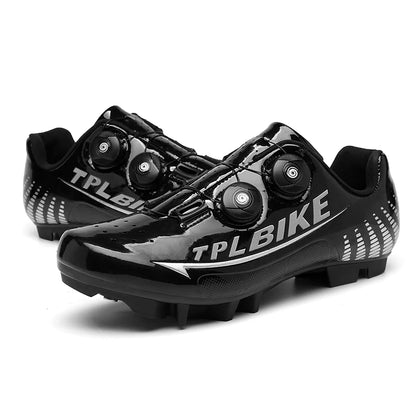 New Men’s and Women’s Bicycle Shoes Outdoor Cycling Shoes with Three Functional Soles Professional Training Shoes