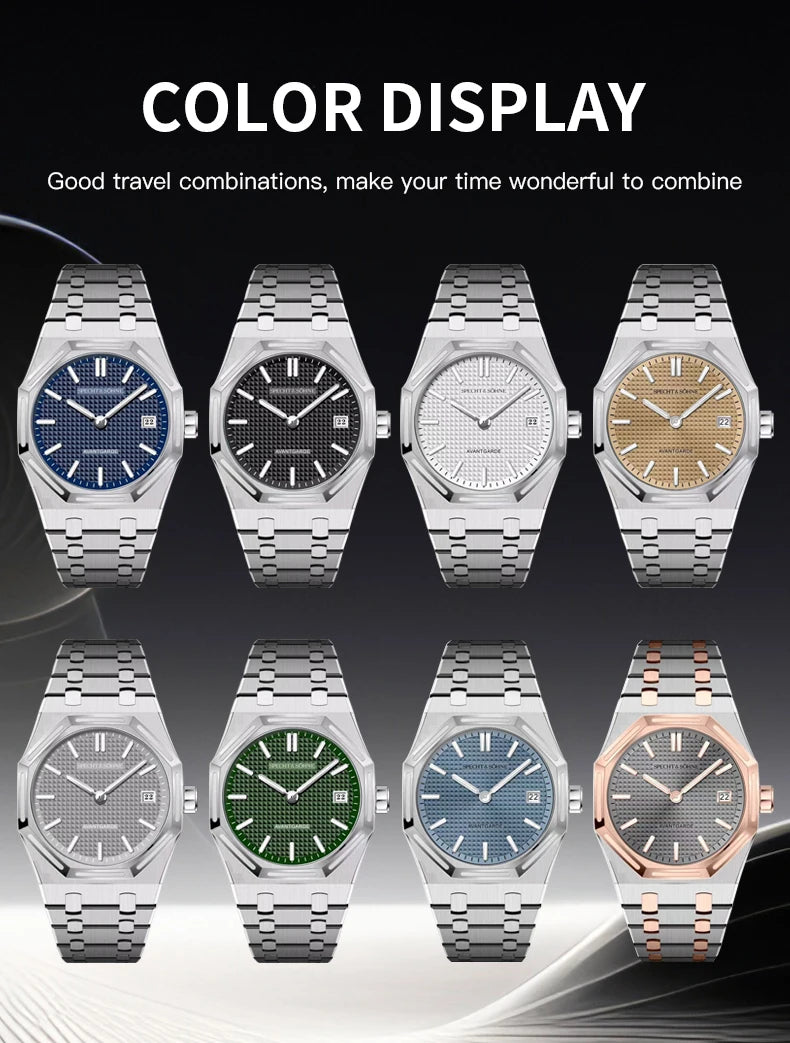 2026 New Specht & Söhne 38mm Quartz Wristwatch For Men Luminous Sapphire Crystal Ultrathin Stainless Steel Watch 50M Waterproof