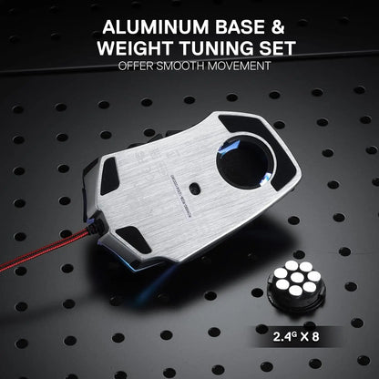 Mouse de gaming MMO Redragon M990, 32000 DPI, de înaltă precizie, cu fir, RGB, cu 23 de butoane programabile și 16 taste macro laterale