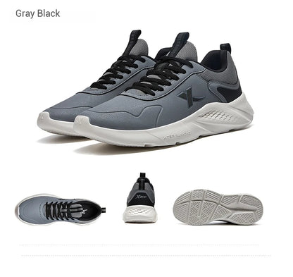 Xtep men's running shoes, lightweight surface training, comfortable breathable jogging stability outdoor shoes, model 879419110032