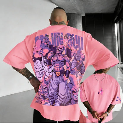 Oversized Cosplay Costumes Dragon Ball Broly 2026 Summer New Product Harajuku Anime Printed Y2K Hip Hop Casual Unisex T-shirt