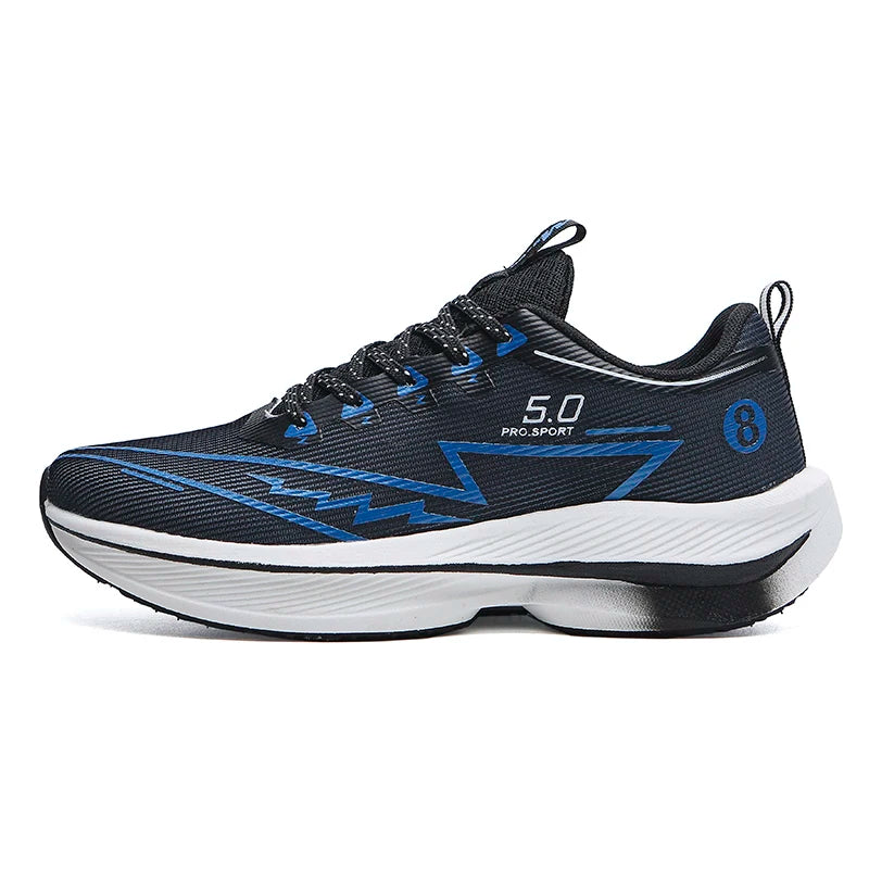 Brand Men's Carbon Plate Running Shoes Soft Cushion Shock Absorbing Sports Shoes Unisex Sneakers Light Anti-Slip Training Shoes