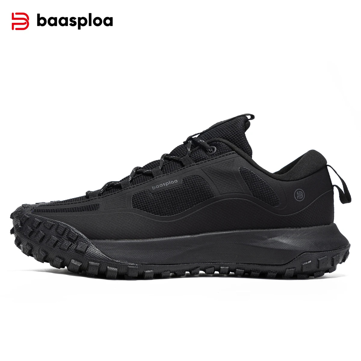 Baasploa Men Hiking Sneakers Outdoor Fashion Lightweight Breathable Shoes Male Casual Anti-Skid Wear-Resistant Climbing Shoes