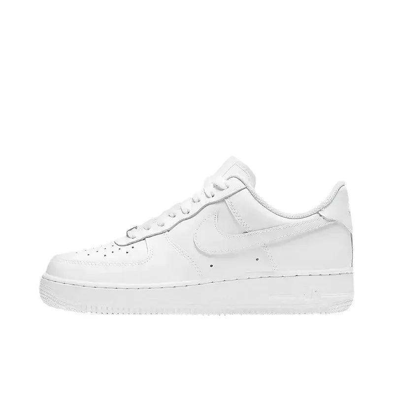 Nike Air Force 1 '07 Bianco Grigio Fumo Chiaro Scarpe da skate casual comode con ammortizzazione AF1 basse da uomo Streetwear FJ4146-100
