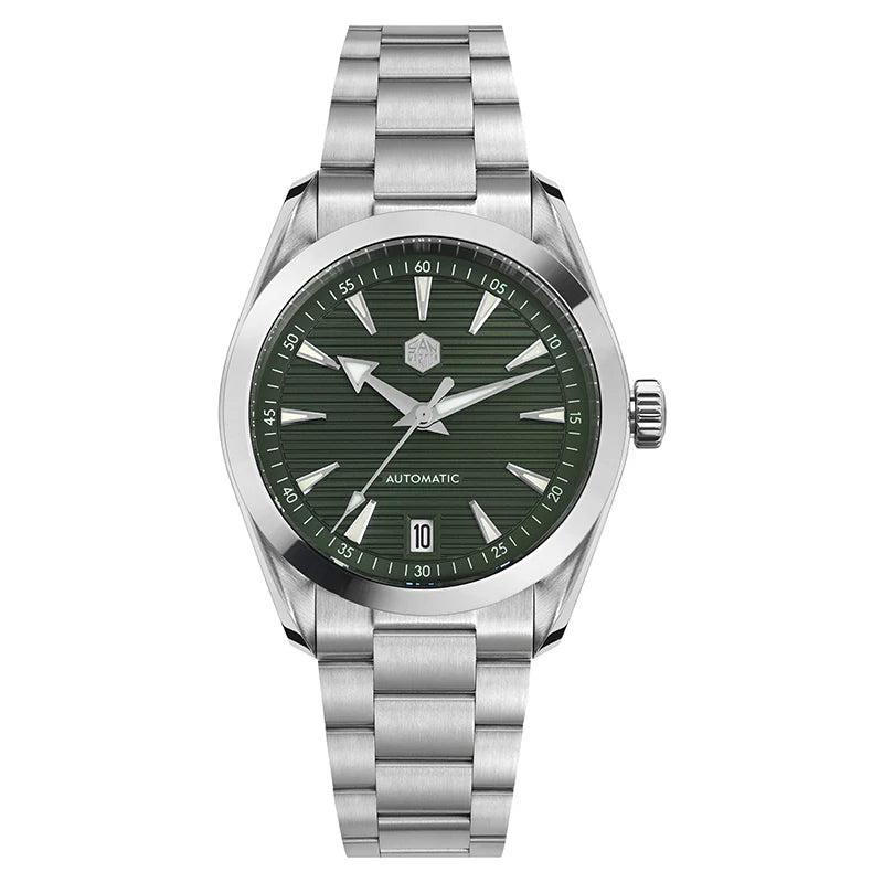 San Martin 38mm Chronometer Men's Watch SN0113W V2 ST2130 Automatic Movement Sapphire BGW9 Luminous Waterproof 100m Watch