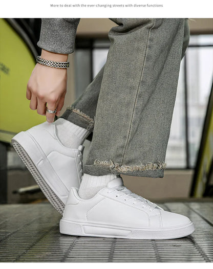 Pantofi bărbați din piele PU, adidași, pantofi casual la modă, pantofi de timp liber pentru bărbați, încălțăminte bărbați, pantofi vulcanizați, pantofi pentru cupluri, pantofi pentru femei