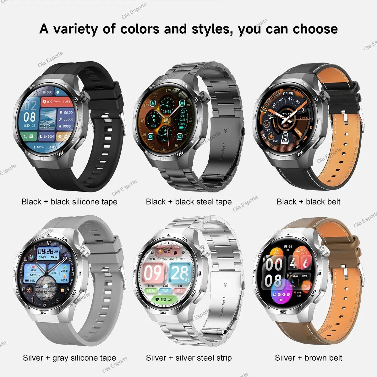 2025 GPS Smartwatch for Men  HD AMOLED Display, Bluetooth Calling, Heart Rate Monitor, GPS Motion Tracking & Waterproof Design