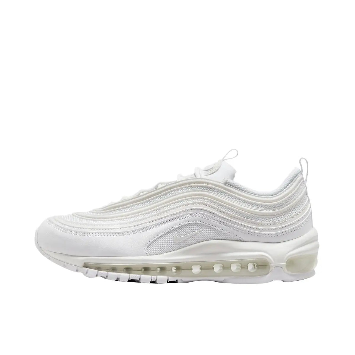 Tekaski copati Nike Air Max 97 – blaženje, zračni po celotni dolžini, protizdrsni, trpežni, beli-921826-101