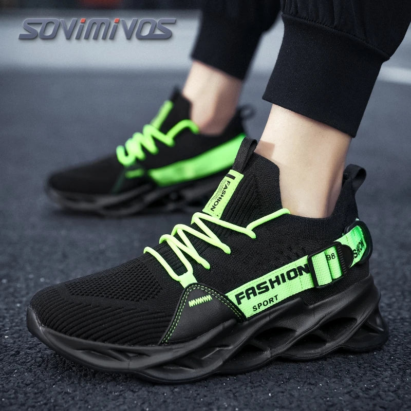 Men's Walking Shoes - Slip-On Tennis Running Shoes Memory Foam Lightweight Work Sneakers for Indoor Outdoor Gym