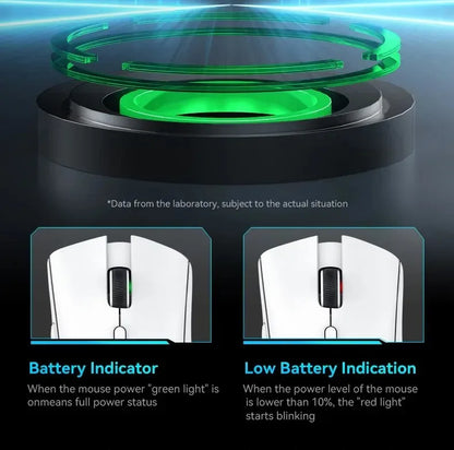 Mouse ultra-leggero ATTACK SHARK R1 59g con PAW3311, 18000DPI, 400IPS, 40G, 1000Hz, Tri-Mode, master Broadcom BK3633, 20 milioni di clic