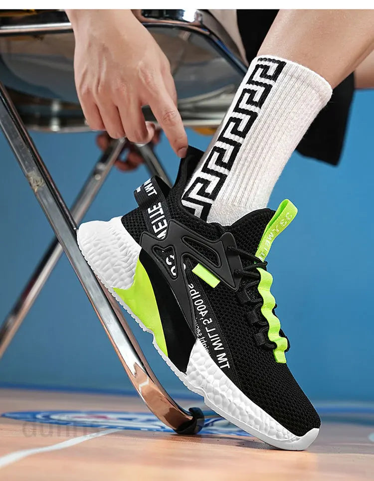 Мъжки нови обувки, маратонки, леки, ежедневни, модни, за бягане, еластични, за отдих, за на открито, от мрежа, летни, спортни, за тенис, за мъже, за ходене, размер