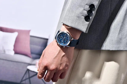 BENYAR 2024 New 40MM Men's Quartz Watch 50M Waterproof Automatic Diving Watch Luxury Fashion Men's Stainless Steel Watch