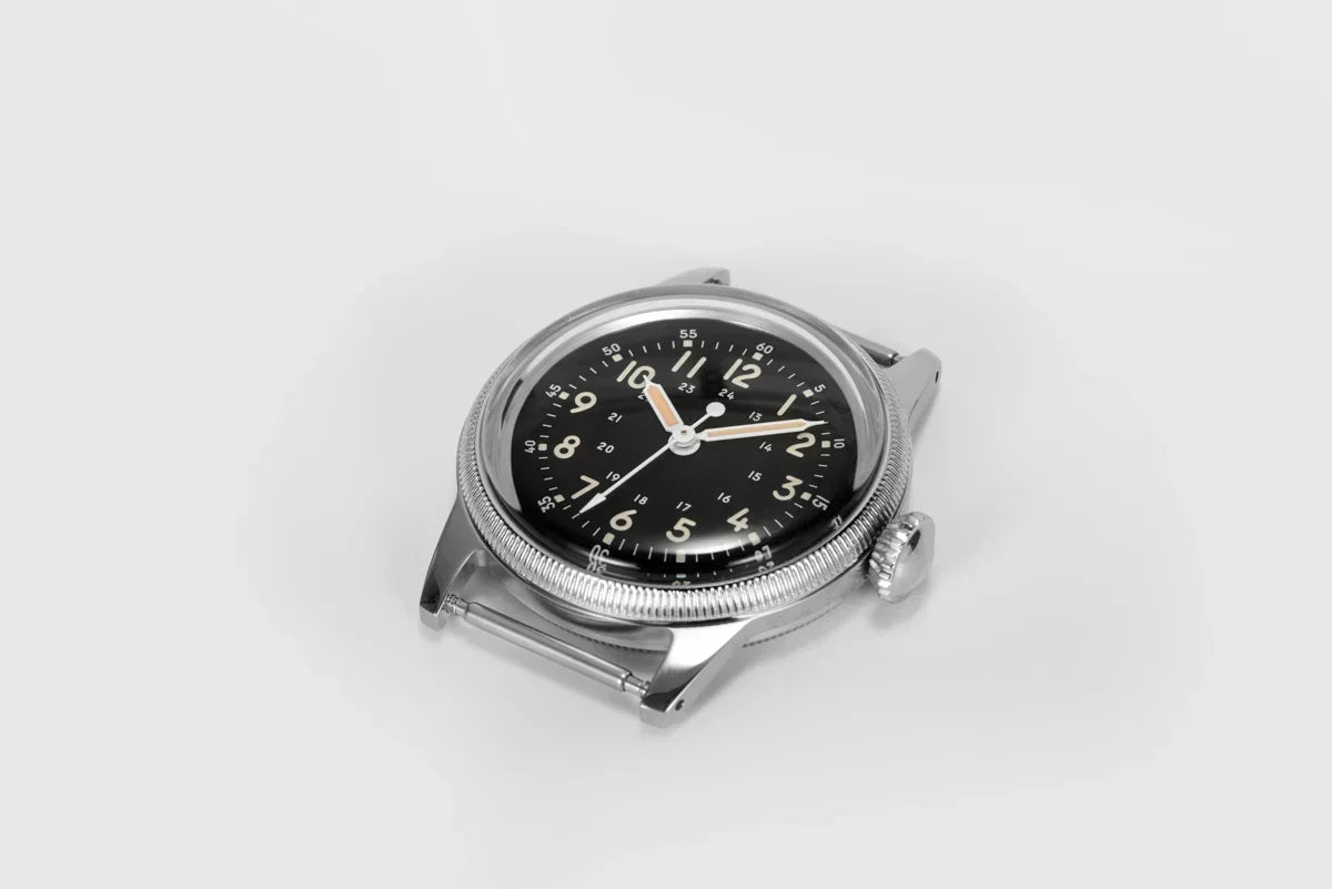 RDUNAE RA05 Vintage Military Watch 2035 Movement Quartz K1 Mineral Glass Crystal Stainless Steel Luminous Waterproof Men's Watches