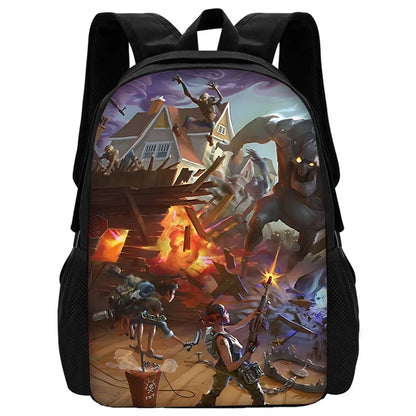Hot Game Shooting Fortnite Child School Backpack with Shoulder Bag and Pencil Bags, School Bags for Boys and Girls, Best Gift