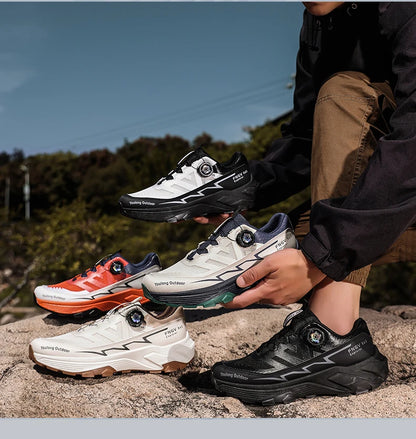 Zapatillas de senderismo transpirables para hombre — Hebilla giratoria, suela antideslizante