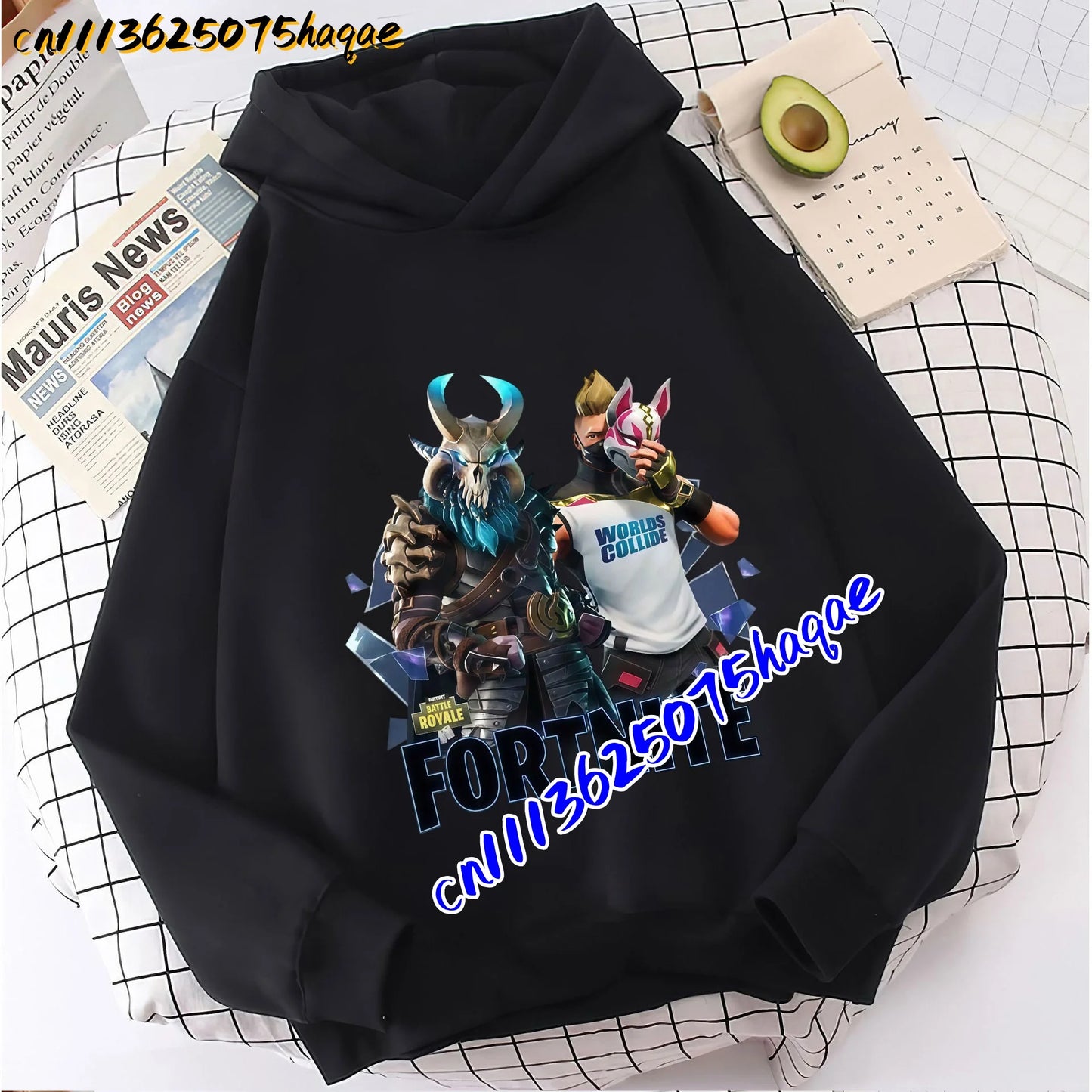 FORTNITED Children Long-sleeved Girls Boy Streetwear Boys Baby Hoodies Pullover Sweatshirt  Anime Fashion Kid Clothing Tops Gift