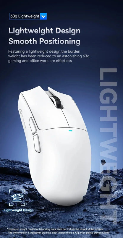 ATTACK SHARK X11SE ultra lagani bežični gaming miš, životni vijek od 20Million ciklusa, PAW3311 Gaming, 22KDPI, 400IPS, 40G, 1KHz, 65 Hours, 30mAH
