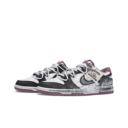 Custom Sneakers Nike Dunk Post-Apocalyptic Wasteland Graffiti Dark Trendy Low-Top Skate Shoes For Men