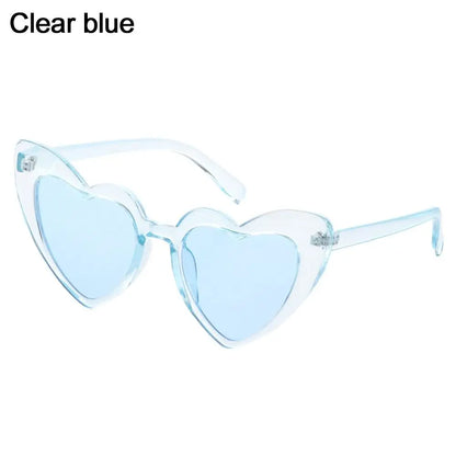 Heart Sunglasses Rimless Metal Frame Heart Shaped Sunglasses Gradient Lens Love Heart SunGlasses Women Eyewear UV400 Protection