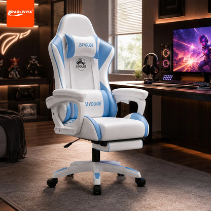 AOLIVIYA Gaming Reclining Office Chair Home Computer Rotating Lifting Backrest Internet Cafe E Sports Game Seat With Footrest