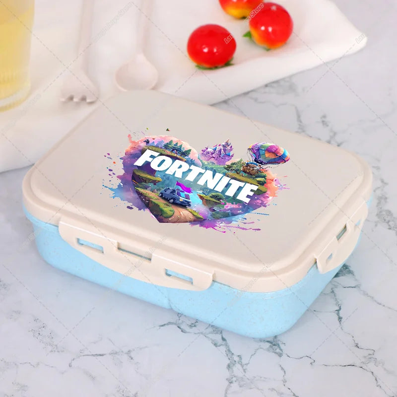 Fortnite Bento Lunch Box Anime Fortnite Food Storage Containers Kids School Picnic Lunchbox Office Dinner Case Gift 2025