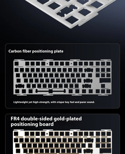 Teclado mecánico AULA F87 Pro V2 inalámbrico de 3 modos, batería de larga duración de 12000mAh, hot-swap, RGB Customi, teclado e-sports para gaming en PC