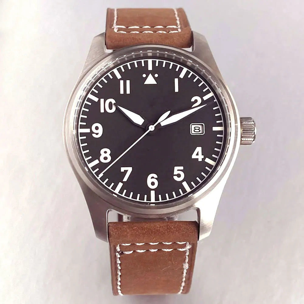 39mm Pilot Aviator Diving Watches Miyota8215 Automatic Mechanical Watch for Men 20BAR Waterproof Sapphire Crystal 316L Steel