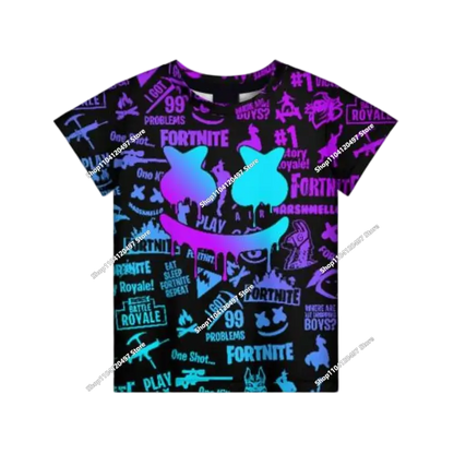 Суитшъри с качулка за момчета и момичета Fortnite, детски пуловер с 3D принт, суитшъри Battle Royale за мъже, есенна модна детска дреха