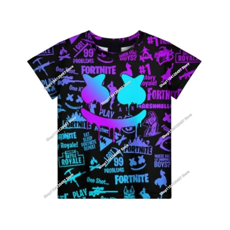 Children's Fortnite Anime Hoodie Men's Streetwear Hip-Hop Sportswear Casual Loose Fit Sweatshirt Outdoor Fashion