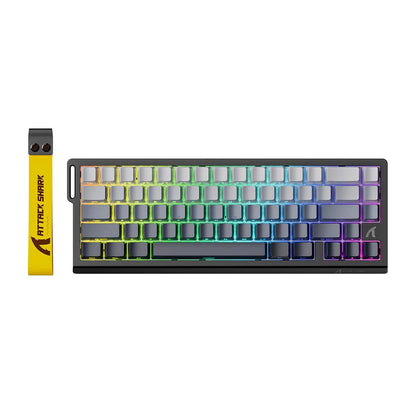 ATTACK SHARK X68 HE Rapid Trigger Mechanical Gaming Keyboard 60% Wired with Adjustable Actuation, Hall Effect Magnetic Switch, 8KH