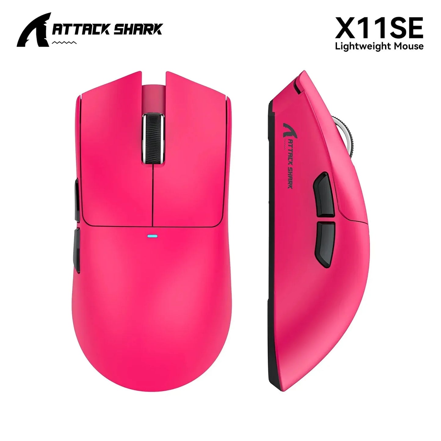ATTACK SHARK X11SE ultra lagani bežični gaming miš, životni vijek od 20Million ciklusa, PAW3311 Gaming, 22KDPI, 400IPS, 40G, 1KHz, 65 Hours, 30mAH