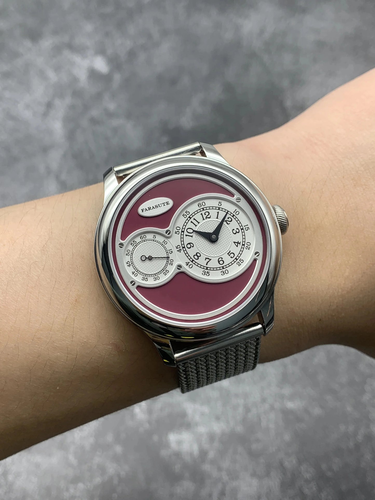 FARASUTE New Casual Fully Automatic Mechanical Men Watch Luxury Sapphire Stainless Steel Wristwatch 5Bar Waterproof Reloj Hombre