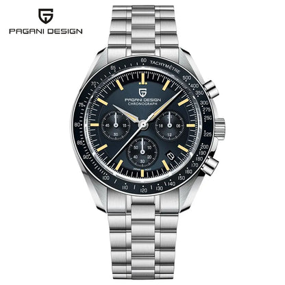 PAGANI DESIGN 2026 New CK2988 Moon Watches Retro Top Luxury Quartz Watch For Men Sapphire glass Speed Chronograph Wristwatch Men