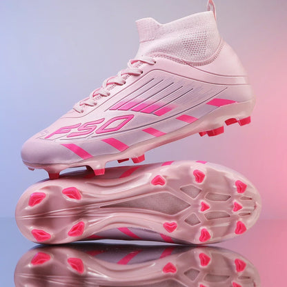 Nouvelles chaussures de football pour hommes, antidérapantes TF/FG, chaussures de sport confortables pour garçons et femmes, chaussures de sport à la cheville, chaussures de football professionnelles, baskets