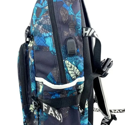 Fortnite Game Print Student Backpack Boys Girls Large Capacity School Bag Waterproof Lightweight Durable Bookbag Birthday Gift