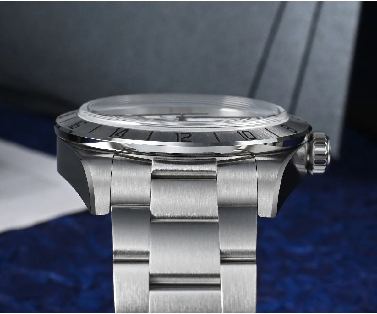 Relógio mecânico automático San Martin New 39mm NH34 BB GMT, relógio desportivo, safira, luminoso, impermeável 100m, para homem, Relogio SN0054