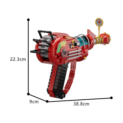 Gobricks MOC Call of Duty Ray Gun Bricks Model Shooting Game Red Laser Gun Weapons Building Blocks DIY Assembly Toys Kids Gifts