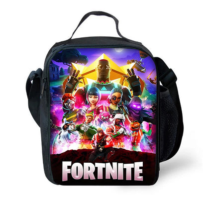 Hot Game Child Insulated Large Fortnite Capacity Bag for Boy Girl Student Outdoor Picnic Reusable Thermal Cooler Lunch Box