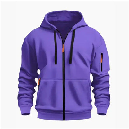 Produit gaming premium Fraquane, produits de luxe, nouvelle génération, équipement gamer Men's Sweatshirts with Zipper Pockets Thin Solid Color Half Tracksuit Casual Outdoor Hooded Tracksuit Long Sleeves Jacket Coats.